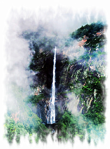 庐山瀑布群图片