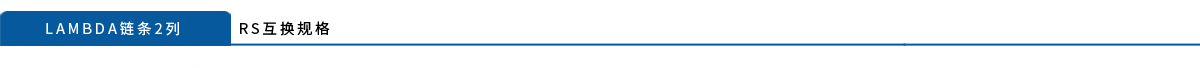 Lambda链条2列RS互换规格