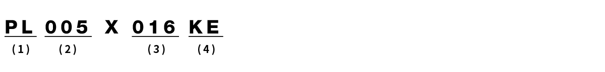 KE型号表示例