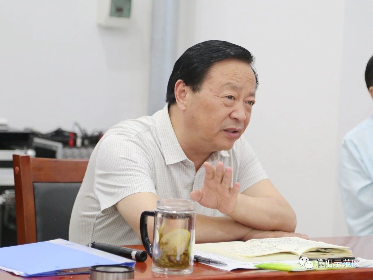 市文广旅体局党组书记张玉民一行莅临示范区座谈对接龙山保护区项目谋划工作-濮阳示范区管委会