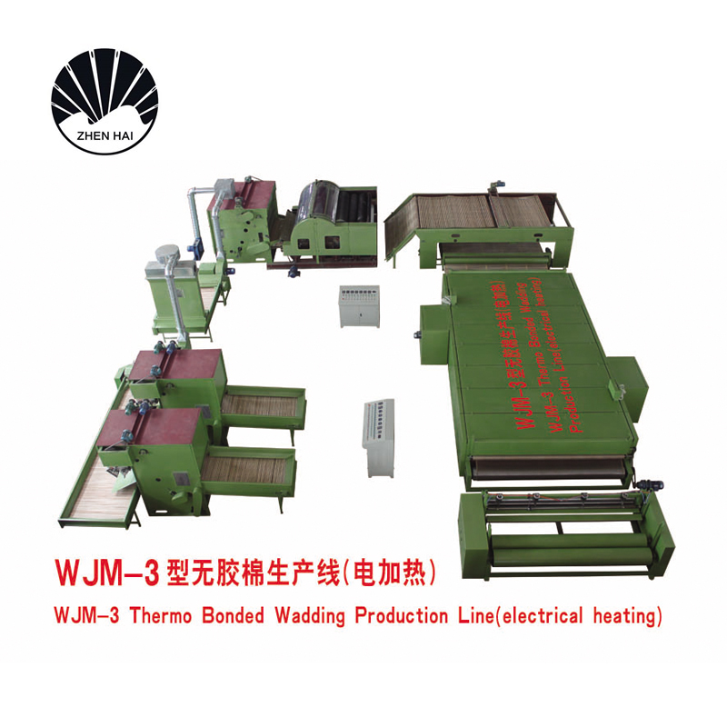 WJM-3型无胶棉生产线-电加热热风循环