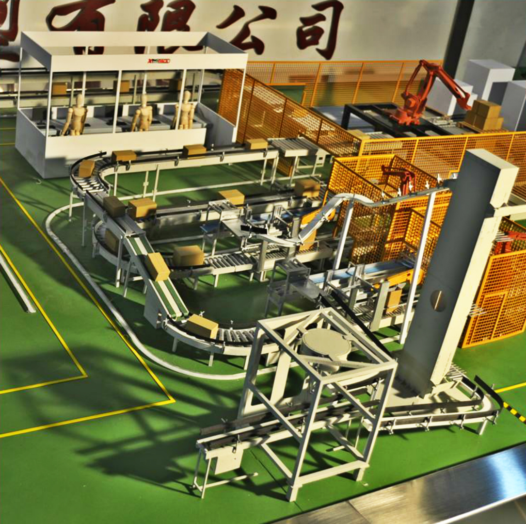 工业流水线设备运行演示沙盘