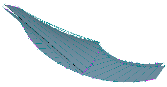 Visible deviation of rulings from improperly lofted surface- MAX-PAC