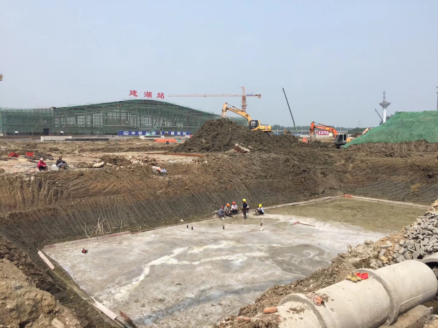 施工照片-建湖高铁站-15665d5b1c352663a7cd2db7474a7e9