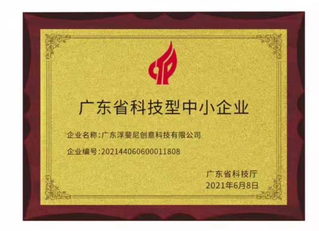 fufini荣获科技型中小企业荣誉称号