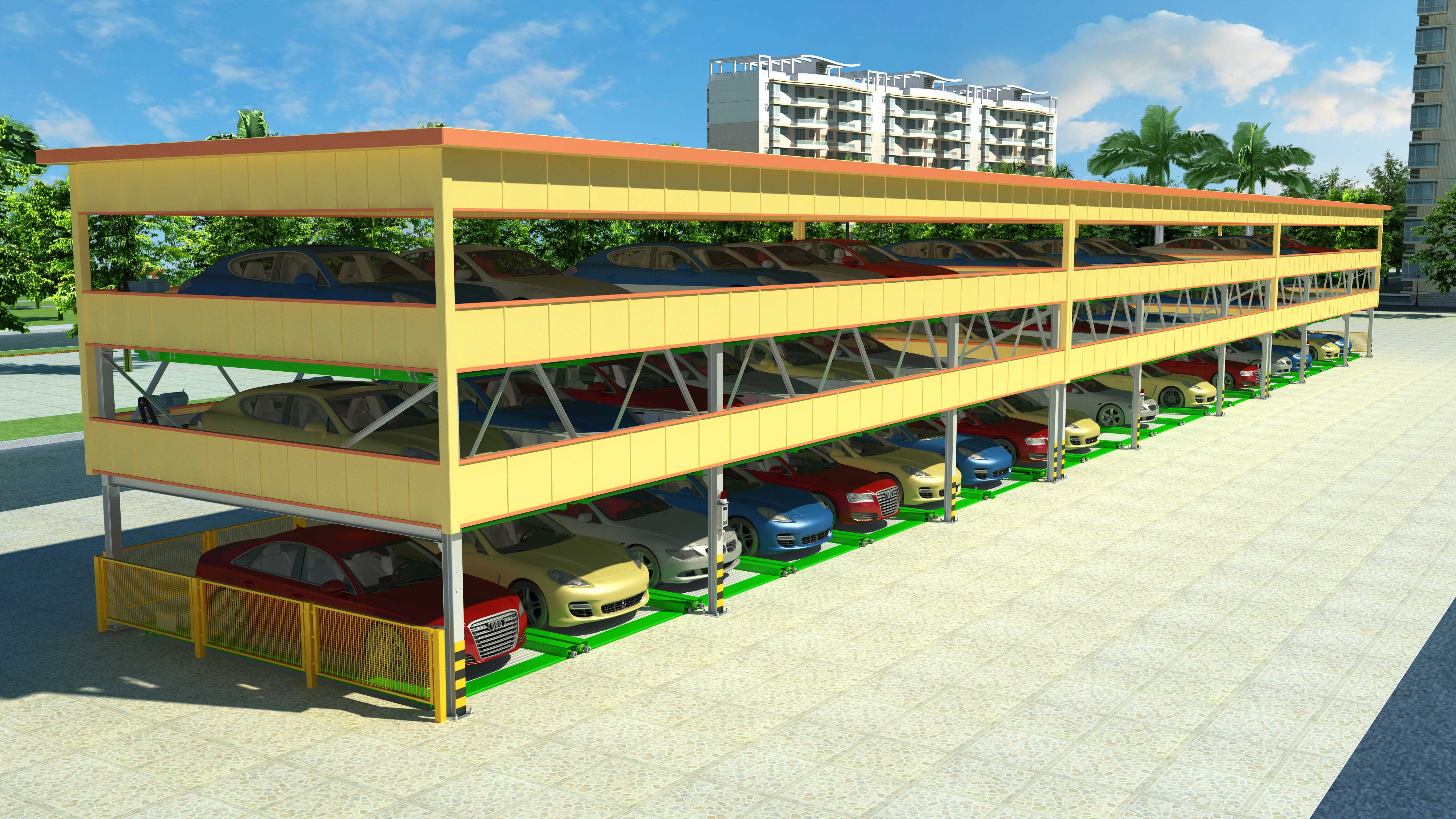 升降横移式立体车库