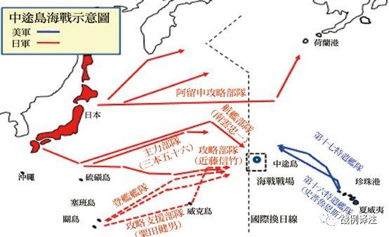 中途岛战役地图图片