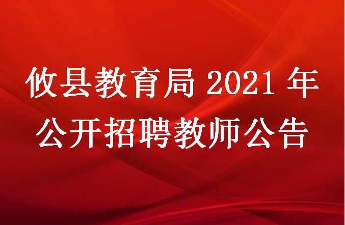 攸县教育局2021年公开招聘教师公告