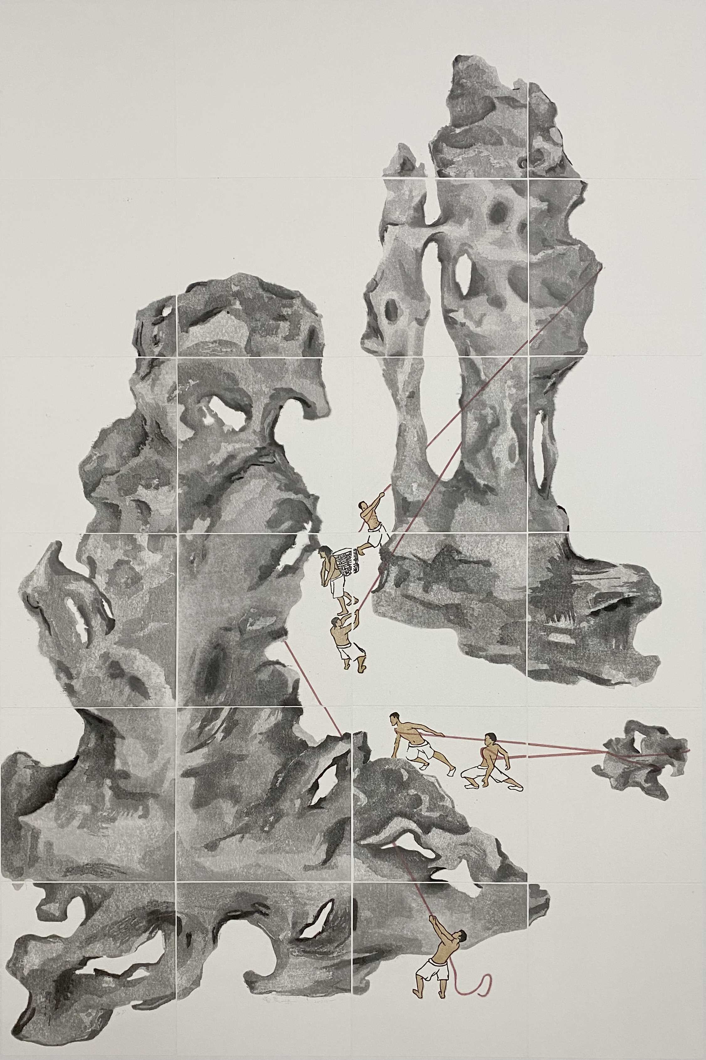 首届 "亦雅74中国现代水印版画作品展"入选作品(一)