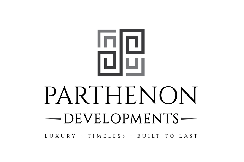 网格中彼此面对的四个镜像图案，文字为“ Parthenon Developments”