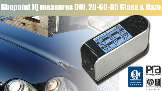 NOVO-IQ高级多功能光泽度仪可以测量光泽雾影鲜映性等