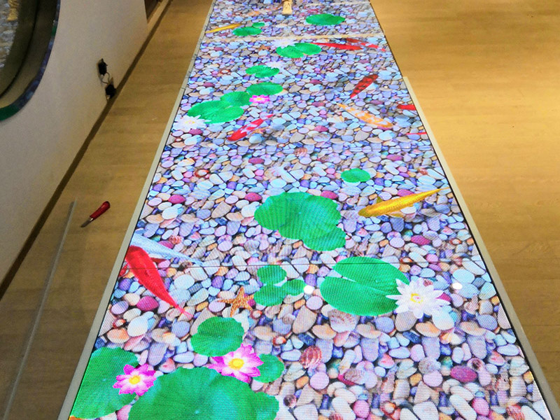 P3.91 indoor HD LED floor screen in Foshan