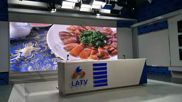 P3.91 indoor HD LED rental screen installed in Lu'an TV station