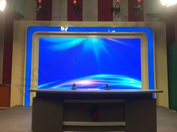 P2.5 indoor HD LED rental screen installed in Lujiang TV station project
