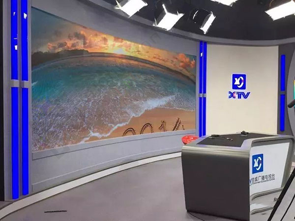 P3 indoor HD LED rental display installed in Xuancheng TV station project