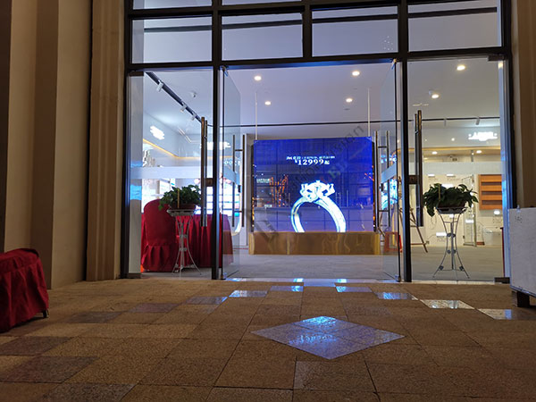 LED indoor transparent screen in Hengda Real estate sales center, Kunming, Yunnan Province