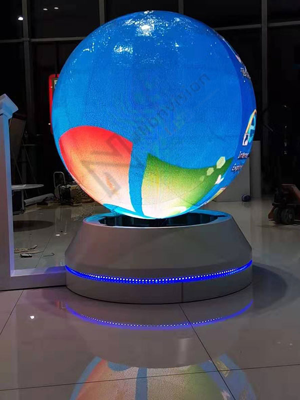 LED spherical screen in Bank of China, Shanghai