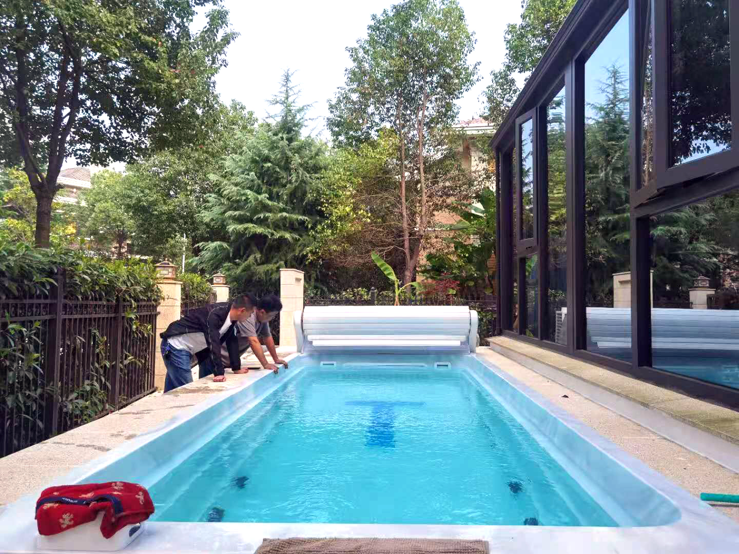 项目案例 - 别墅游泳池设备 - 恒温游泳池工程 - 广州德普科技有限公司