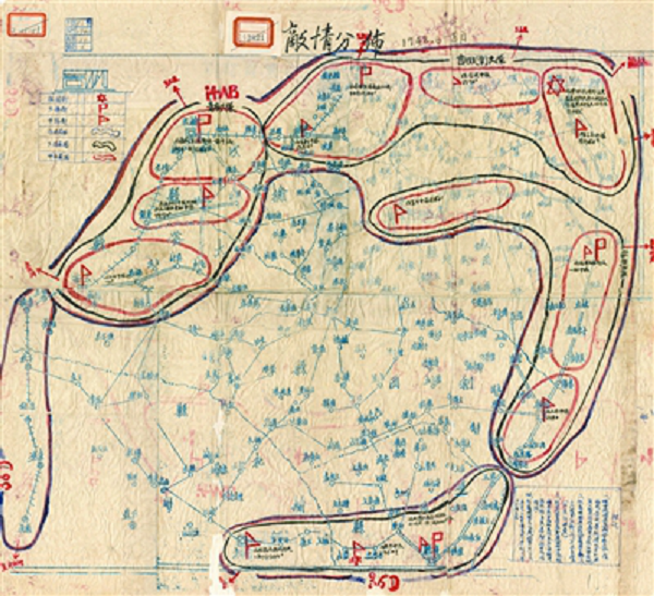 抗日战争中的人民军队测绘