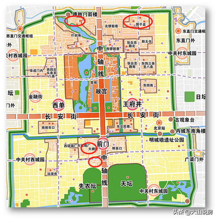 北京东西城区分界线图图片