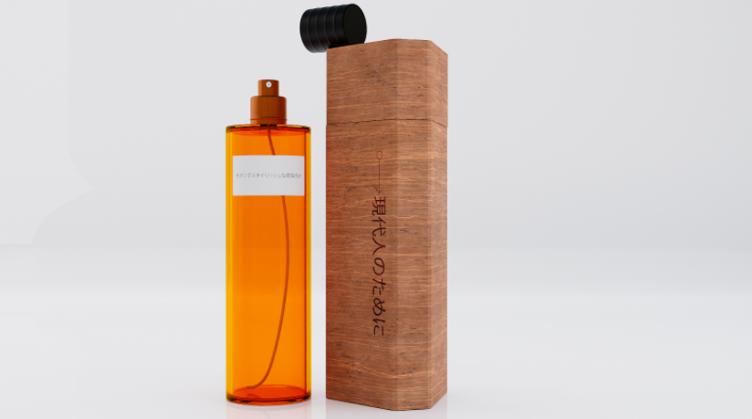 木质男士香水包装设计