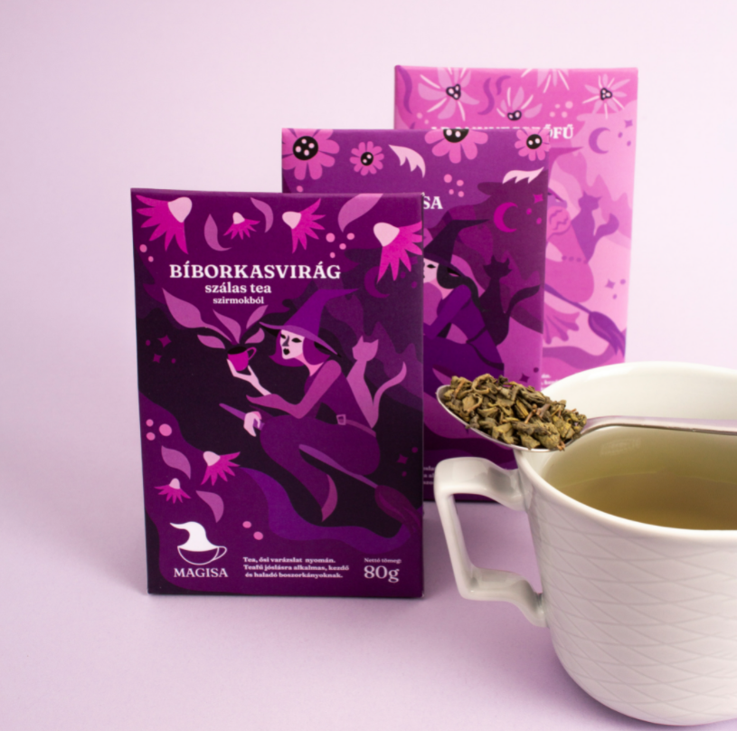 紫色的茶叶包装设计
