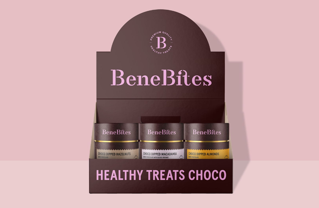 Benebites杏仁榛子和澳洲坚果包巧克力包装设计9