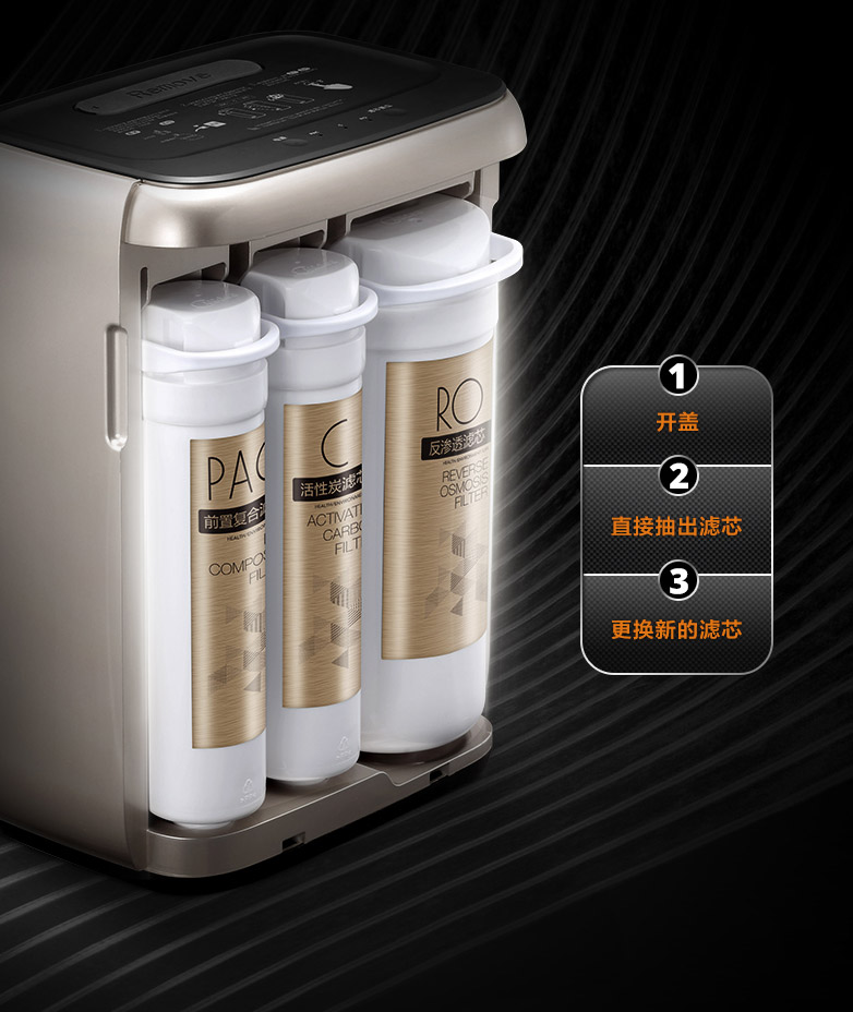 美的家用净水器比佛利高端净水机双出水3年长效ro膜门店同款