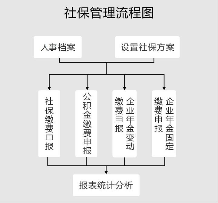 极致物业管理系统社保管理流程