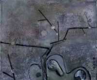 山水与风景-无用空间展览作品图-树石图之二TreeandStones-2王劼音WangJieyin布面丙烯acryliconcanvas50×60cm2015