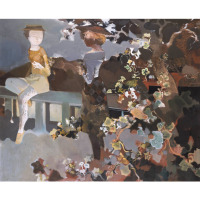 1_0004_Z041夏俊娜《午后》油画2005年131×160cmK2-1