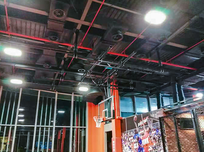 室内电动悬空篮球架