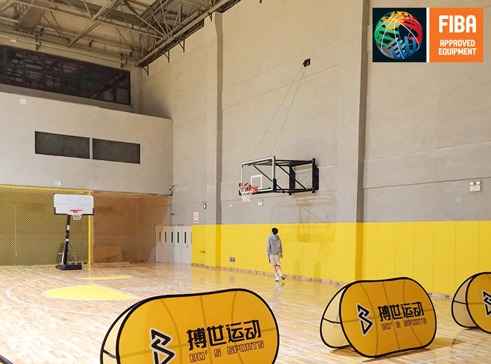 深圳壁挂柱装固定式篮球架