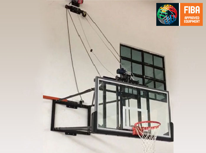 1墙面壁挂电动上翻篮球架