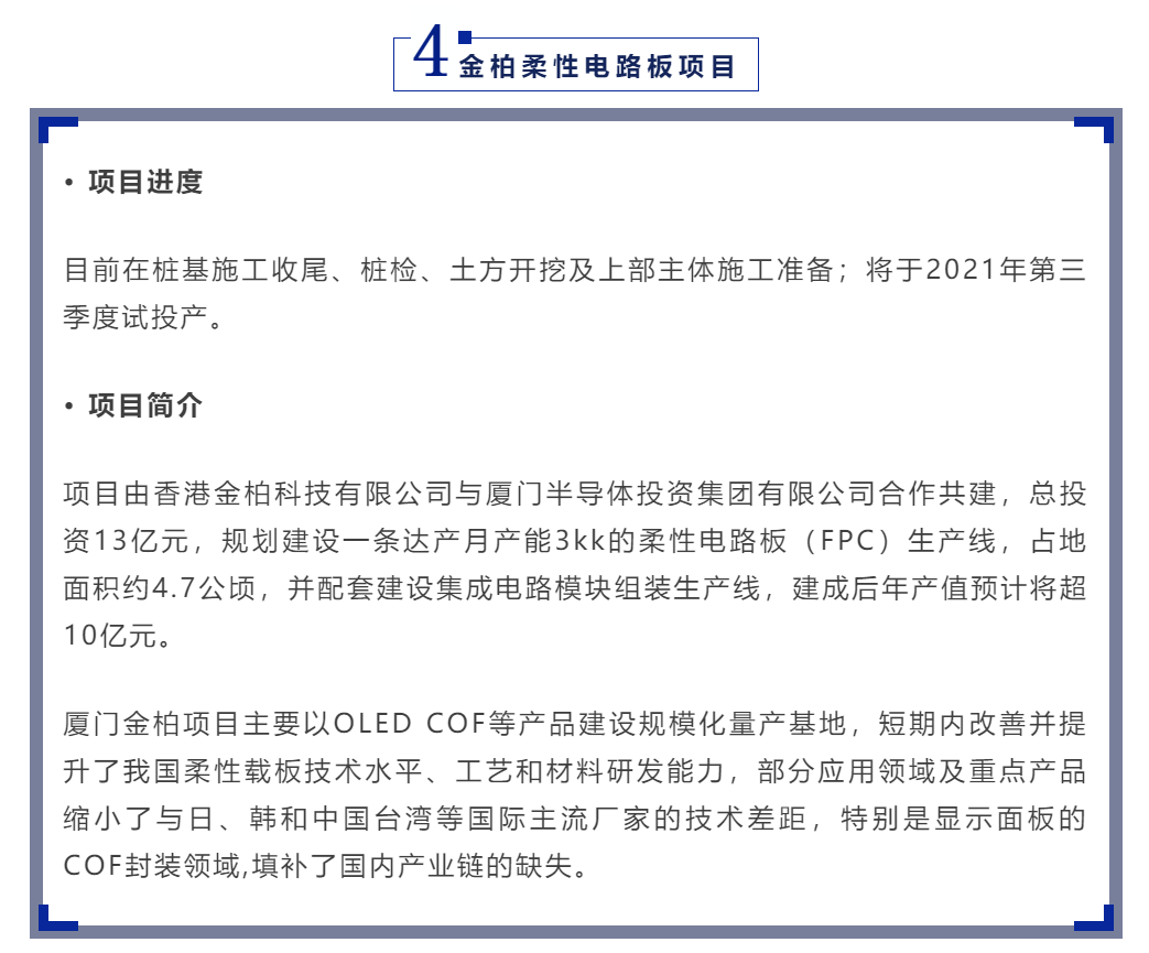 士兰微通富微电厦门海沧这些半导体重点项目进展如何