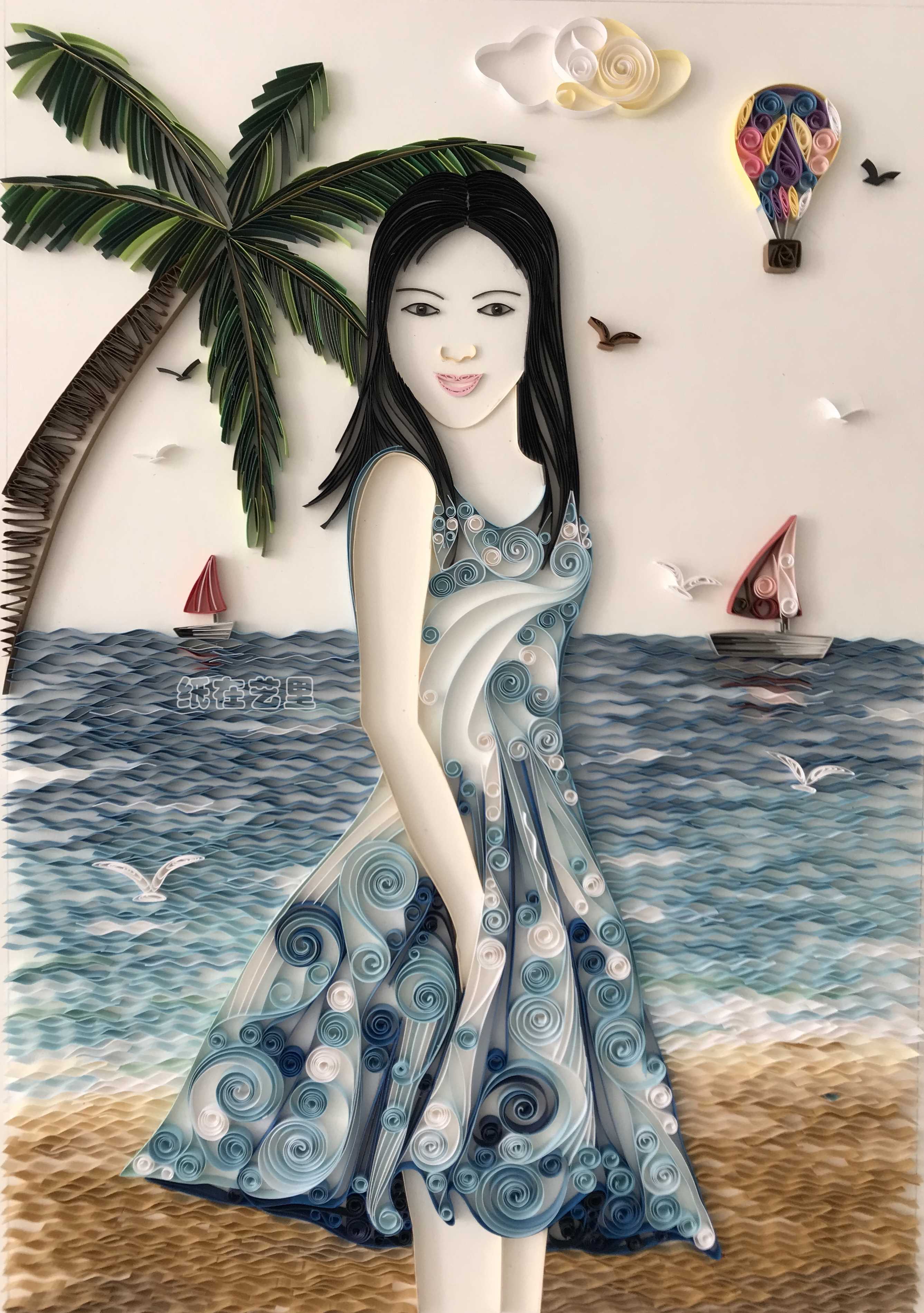 7cm画种:衍纸画作品名称:《吉诺比利》人物系列54538586