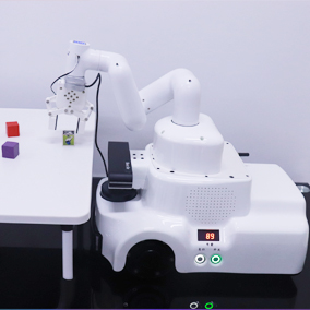Beetle是一款集模块化、集成式、可二次开发的通用性桌面移动抓取机器人，适用于机器人教学、实训、竞赛、科学研究和产品开发等。