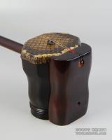 老紫檀弯龙扁八琴_8