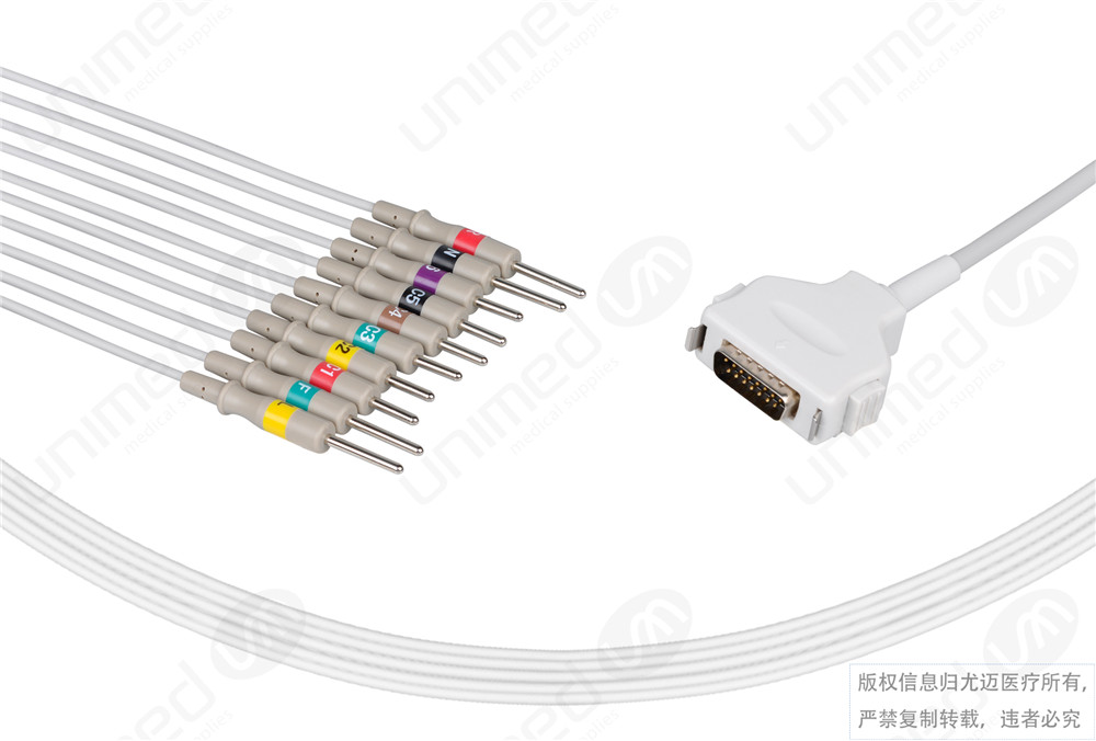 尤迈医疗心电图机电缆E10R-FD1-