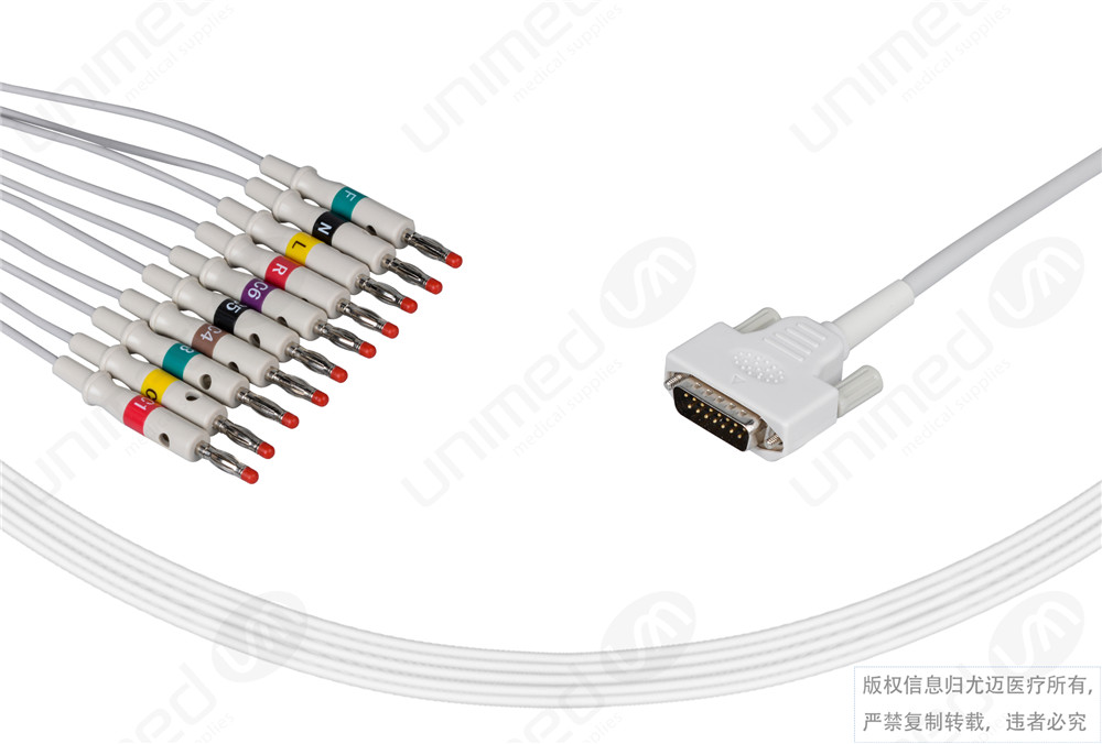 尤迈医疗心电图机电缆E10R-NK2-