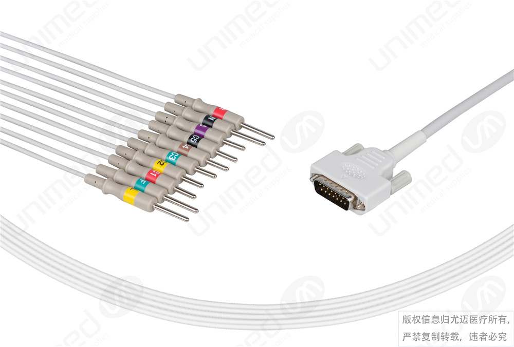 尤迈医疗心电图机电缆E10R-NK2-