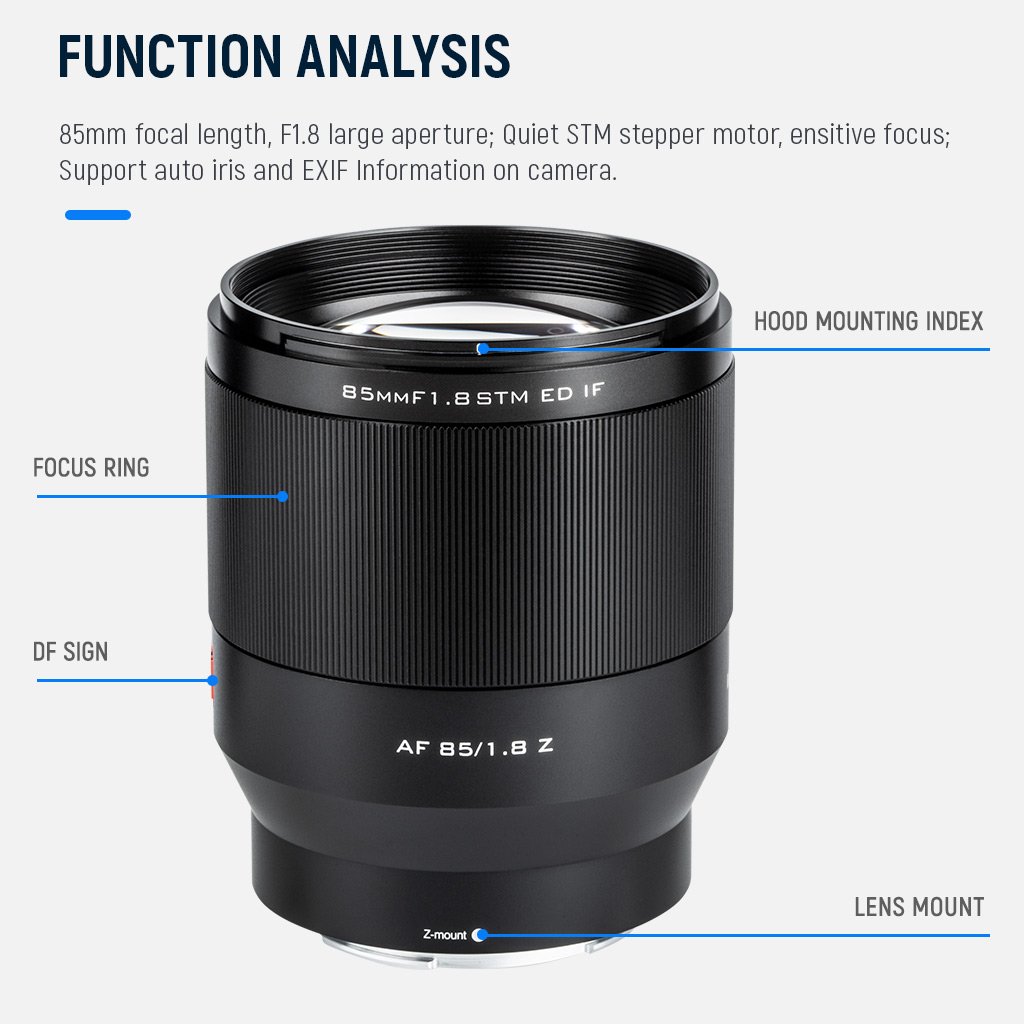 AF 85mm F1.8 Z-mount-深圳市爵影科技有限公司