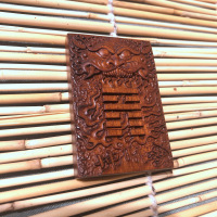 仿古兽头牌