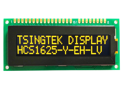 低温字符OLED模组，16x2字符OLED显示模块-HCS1625
