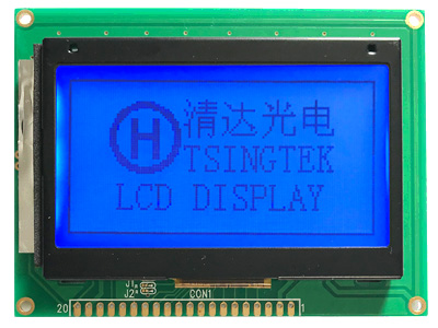 显示屏，128x64，COG图形液晶模块-HGO1286410T
