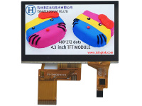 4.3英寸，彩色TFT液晶屏，RGB，480x272-HGF04312withCTP