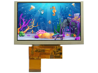 宽温TFT屏，5英寸，彩色，TFT液晶屏，RGB，800x480-HGF05004