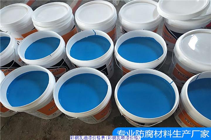 彩钢瓦油漆价格表(彩钢瓦喷漆价格)