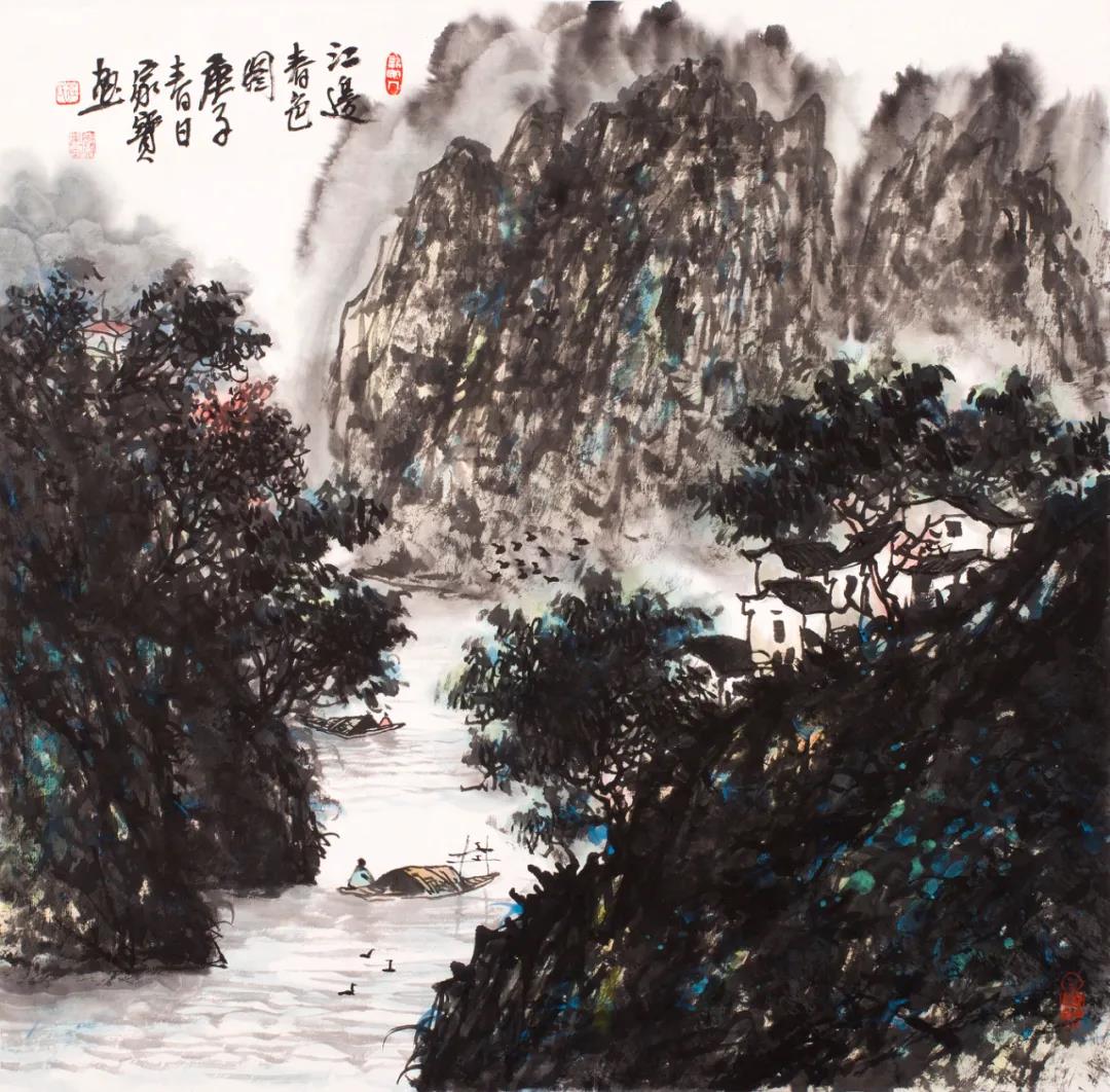 本物保証人気SALE絵画 油彩画 Sadao Mimino 「アルプス 鹿島槍 手前 五竜岳」 自然、風景画