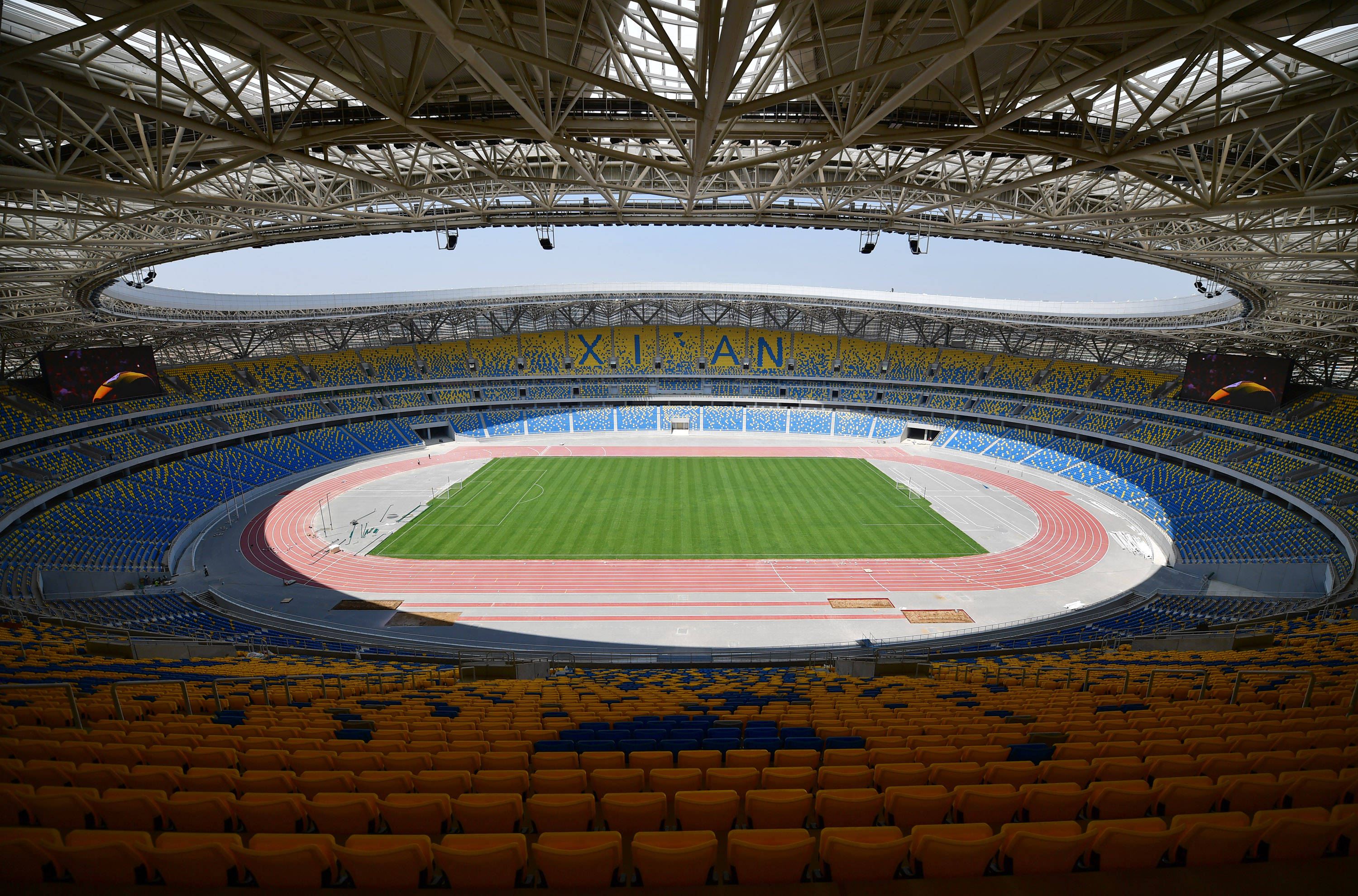 西安国际足球中心体育场，一款带有“花园露台”的中国足球场 - 普象网